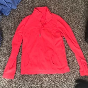 Quarter zip peach very fuzzy!